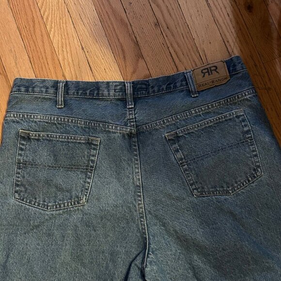 Real Ranch Workwear Mens‎ Straight Leg Jeans Medium Wash Denim 40x32 - Picture 2 of 2